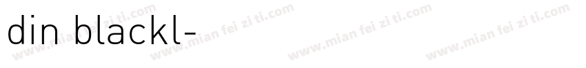 din blackl字体转换